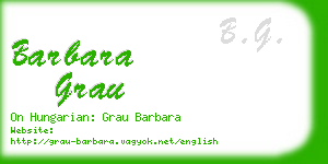 barbara grau business card